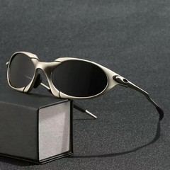 Oakley Romeo X-Metal sunglasses, silver frame, black lenses*/