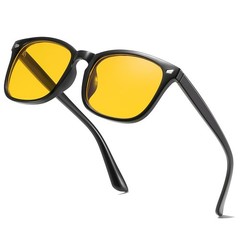 Night Vision Glasses for Driving Square Anti Glare UV400 Protection Lightweig…