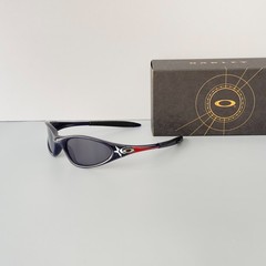Vintage Oakley Eye Jacket 1.0 Shooting Star Sunglasses Black Frame Black Lenses