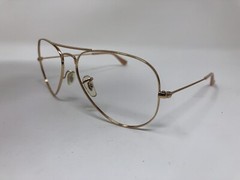 RAY BAN SUNGLASSES FRAME ITALY METAL AVIATOR RB3025 001/3F Gold 58mm UW31