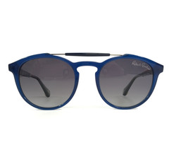 Robert Graham Sunglasses OLIVER BLU Blue Round w/ Gradient Gray Polarized Lenses