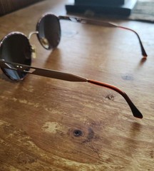 Emporio Armani Dark Brown Sunglasses Ladies Round Boston