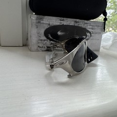 VERY RARE Oakley Plantaris Titanium Frame Prizm Black Polarized Lens Rare GRAIL