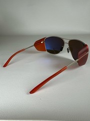 PORSCHE DESIGN P 8600 B Titanium Oversized Men’s Women’s Silver/Red Sunglasses .