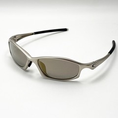 Oakley Hatchet X-Metal Sunglasses Gray Frame Brown Lens Vintage Rare