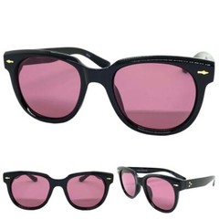 Classy Elegant Vintage 50’s Retro Style SUNGLASSES Thick Black Frame Purple Lens