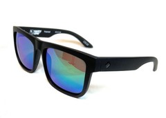 Spy Discord Sunglasses – Matte Black – Happy Brz Polar w/Green Spectr, Pre-owned