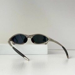 Oakley Penny X-Metal Sunglasses Silver Frame Ruby Lens Vintage Rare