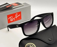 NEW Ray-Ban Justin Classic Grey Polarized Glass Sunglasses RB4165 622/T3 54-16mm