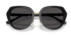 Coach CBY93 HC8436 500287 Sunglasses Women’s Black/Grey Solid 55mm