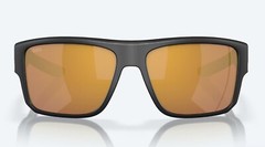 NEW Costa Del Mar Taxman Matte Black / Gold Mirror Polarized Glass 580G