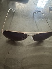 Vintage Sunglasses Men Sports Driving Gold Metal Aviator Gradient