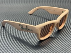 RAY BAN RB4940B 688884 Solid Nude Dark Pink Wayfarer Puffer Unisex 47 mm Sunglas