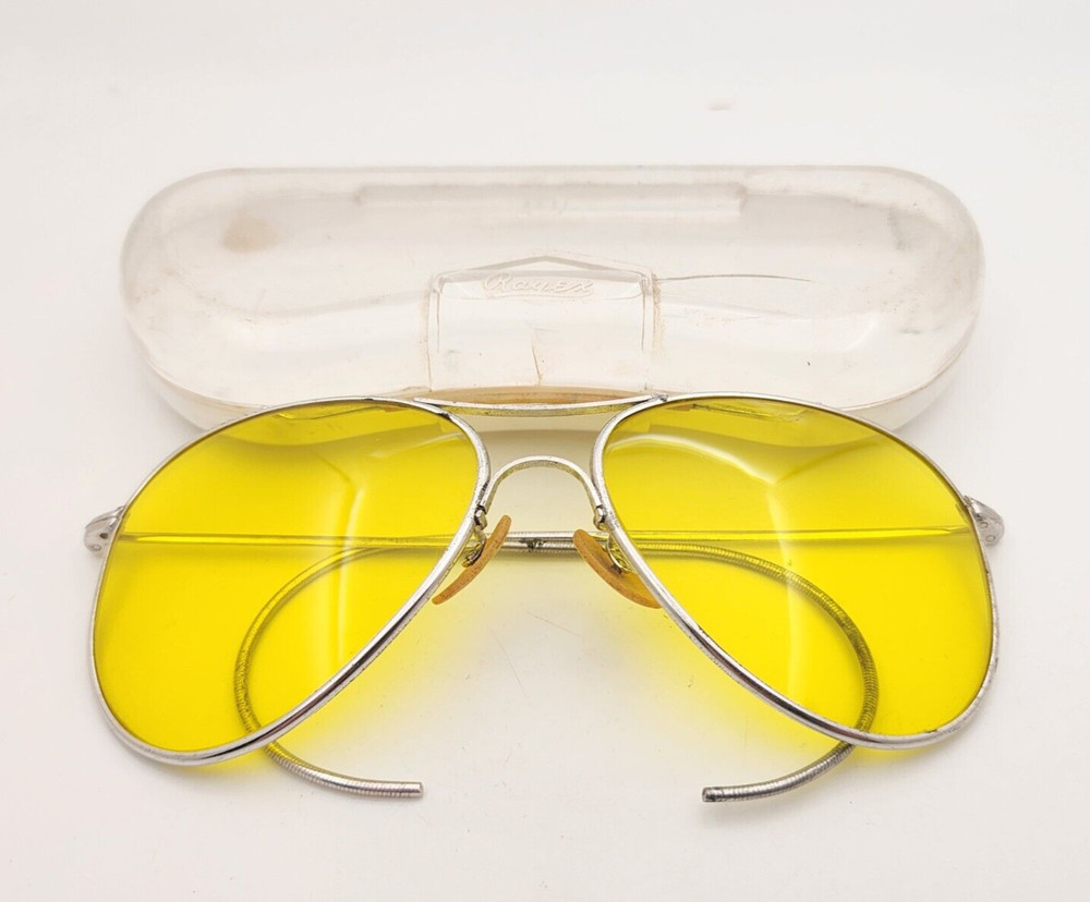Vintage Unknown Optical Similar to American Optical Yellow Aviators