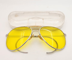 Vintage Unknown Optical Similar to American Optical Yellow Aviators