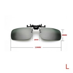 New Unisex Polarized Clip on Sunglasses Near-Sighted Driving Night Vis Lens Cycl