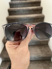 NEW Polarized Ray-Ban Chris 54mm Sunglasses Gold W/ Transparent RB 4187 RB4187
