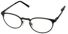 Tumi Mens Stainless Steel Round Eyewear Frame T107 Gunmetal 49mm