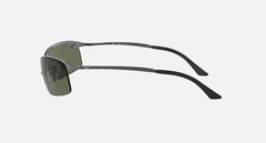 Ray-Ban RB3183 004/9A 3P 63-15 Gunmetal Sunglasses with Green Gradient Lens NEW
