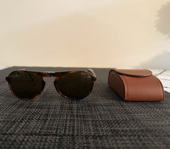 Ralph Lauren Purple Label PL 9757 Folding Tortoise Sunglasses Italy w/ Case
