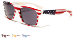 USA American Flag Patriotic Square Classic Sunglasses Stars & Stripes Flex Fit