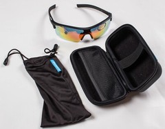 Virtue PB Paintball V-Ballistic Sun Glasses with Hard Case Black Fire Color
