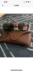Ray Ban Green Classic G-15 Rectangular Men’s Sunglasses RB3379 004/58
