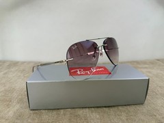 Ray-Ban RB3791 Square Sunglasses, Gold Frame, brown Mirror Glass Lens