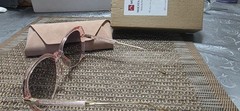 MOLSTA Helen Keller Series Rectangle Full Rim Pink/Gray Gradient UV400