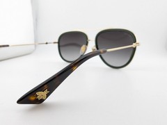 Gucci Sunglasses, GG0062S 003 Green/Red/Gold, 57-17-140, Metal, Japan