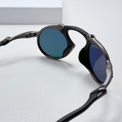 Oakley Madman OO6019 X-Metal Dark Carbon Ruby Polarized Sunglasses
