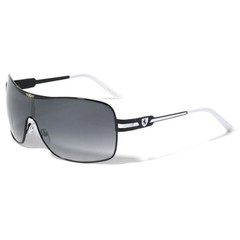 KHAN WRAP AROUND ONE PIECE SHIELD LENS AVIATOR SUNGLASSES SPORT RETRO DESIGNER
