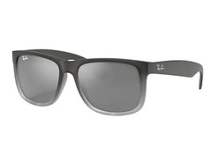 Ray Ban RB4165 852/88 Justin Gray On Clear Gray Gradient Silver Mirror 54-16mm