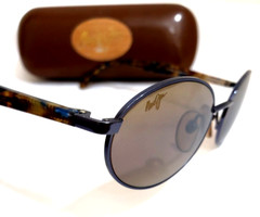 RARE MAUI JIM LATITUDE SUNGLASSES Blue Tortoise Bronze Polarized MJ 166-06
