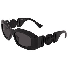 Versace Dark Grey Irregular Men’s Sunglasses VE4425U 536087 53 VE4425U 536087 53