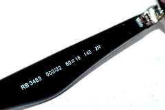 NEW Ray Ban Polished Silver Frame Gradient Grey Lens Sunglass RB 3483 003/32