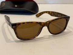 Ray-Ban RB2132 New Wayfarer Tortoise Brown Polarized Sunglasses 52-18