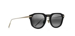 NEW Maui Jim Alika Sunglasses Black Gold Neutral Grey Polarized Proof Purchase