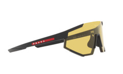 Prada Linea Rossa SPS 04WS DG004Q Rubber Black Red Yellow Sunglasses