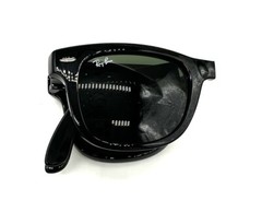RAY BAN Sunglasses WAYFARER FOLDING Shiny Black Green G15 RB4105 50-22 Returned