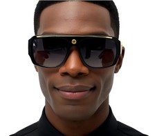 Men Clear Lens Eye Glasses Hip Hop Shades Fashion Oversized Designer Sunglasses