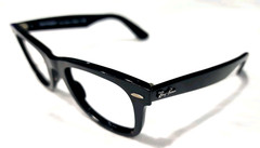 Ray Ban RB2140 901 Black Wayfarer Scratched Sunglasses Frame 50-22 150