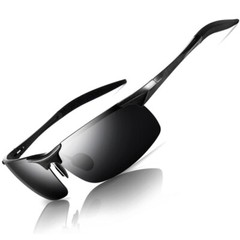 Aluminum HD Polarized Photochromic Sunglasses Men Sports Driving UV400 Glasses