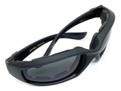 Men’s MOTORCYCLE Riding Padded Safety Protective SUN GLASSES GOGGLES Dark Lens