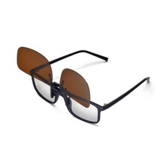 New Walleva Polarized Brown Clip-on Flip-up Sunglasses Lenses