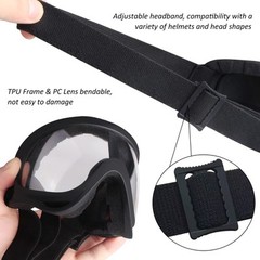 2 Pack UV400 ATV Goggles Dirt Bike Motorcycle Goggles Anti-Fog Dustproof Goggles