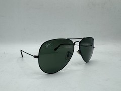 Ray-Ban Aviator Classic RB3025 Black Frame Metal Green 58 mm Lens Sunglasses