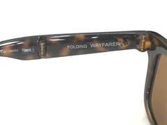 RAY BAN Folding Wayfarer 4105 710 Authentic BROWN50mm Sunglasses-Great condition