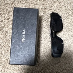 PRADA SPR 17WF Men’s Oversized Black Square Plastic Sunglasses Designer