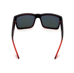 B-Stock Polarized Spy+Optic Cyrus Sunglasses Matte Black-Red Orange Mirror NEW